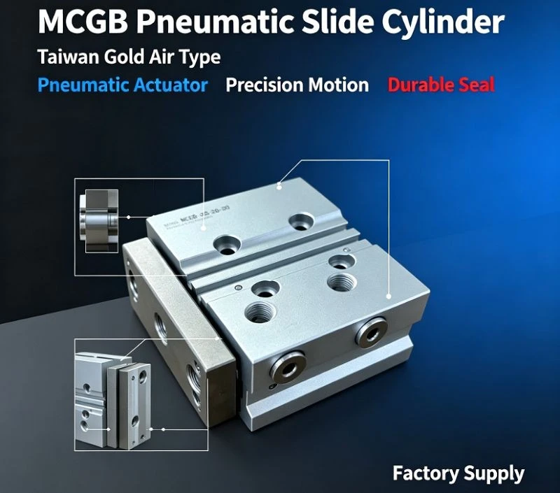 MCGB-03-25-75 Mini Twin-Guide Pneumatic Cylinder factory